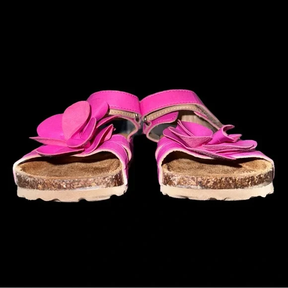GIULIA PALAI PINK flower sandals toddler Girl’s shoes size 9 9.5 euro 26 - Picture 8 of 12